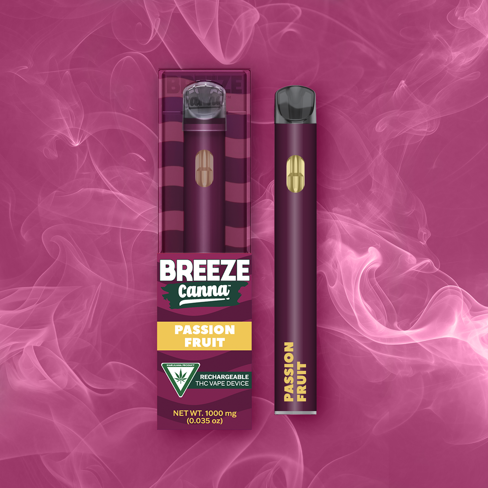 Photograph of product: Breeze - Passion Fruit Disposable