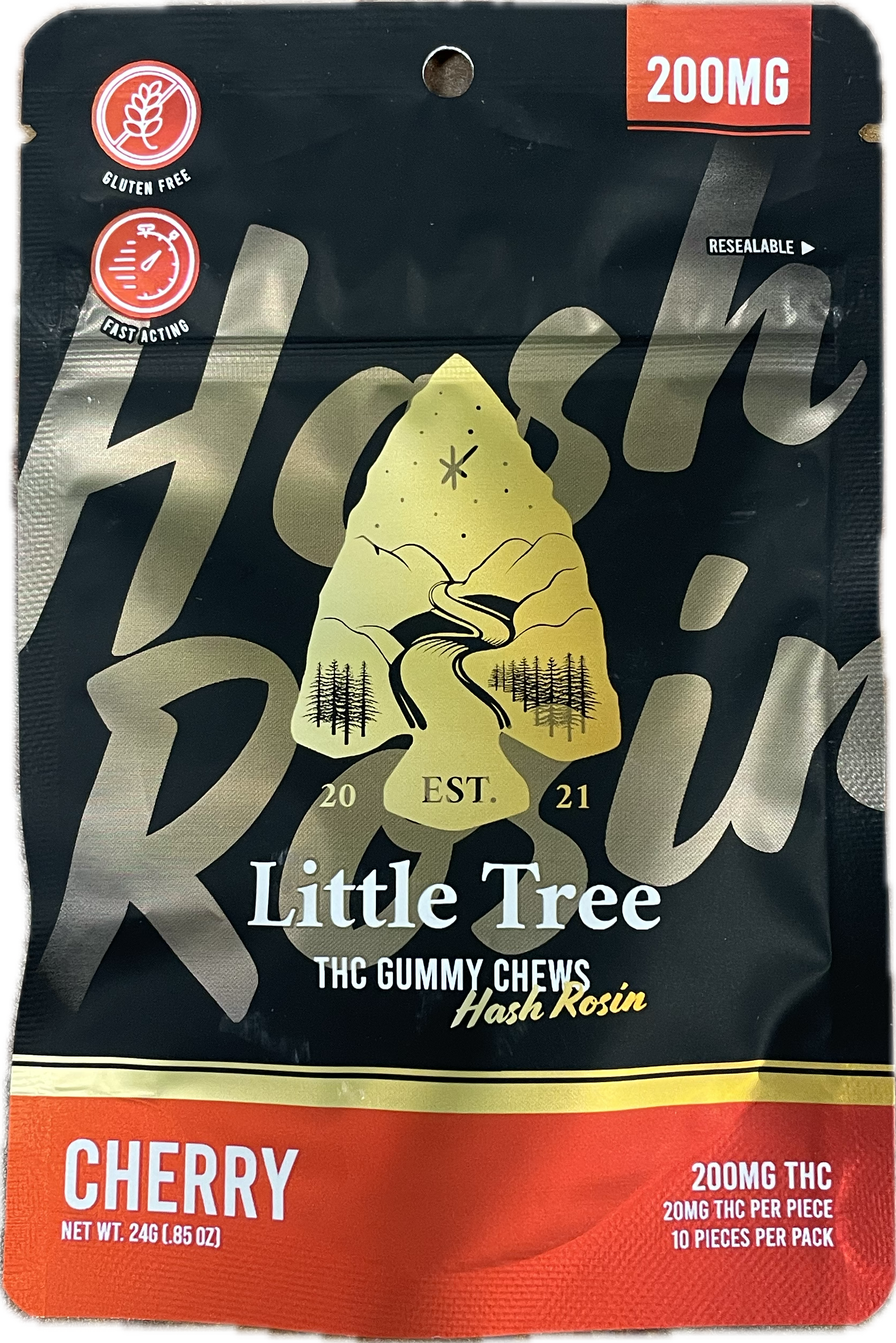 Photograph of product: Little Tree au chocolat Rosin 200mg Cherry