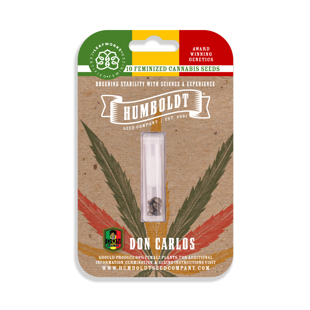 Photograph of product: HUMBOLDT SEED COMPANY - DON CARLOS FEMINIZED SEEDS 10 PACK