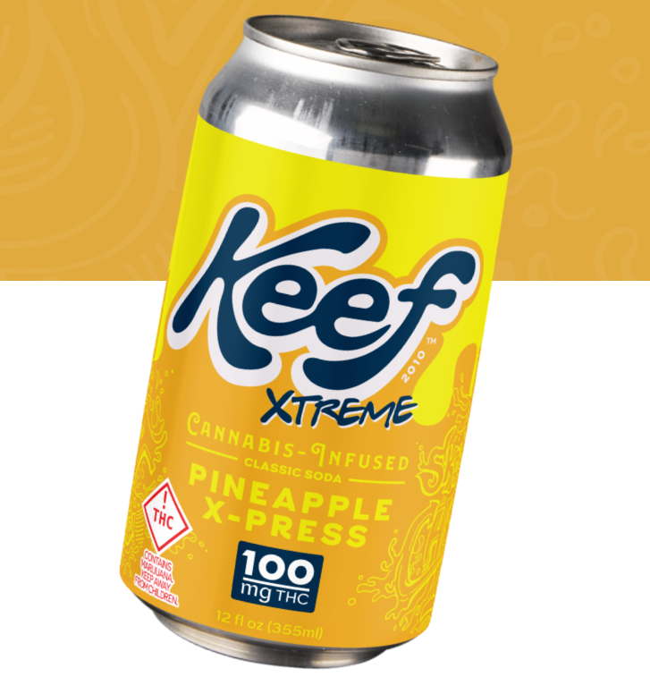 Photograph of product: Keef Cola Extreme 100mg Pineapple X-press