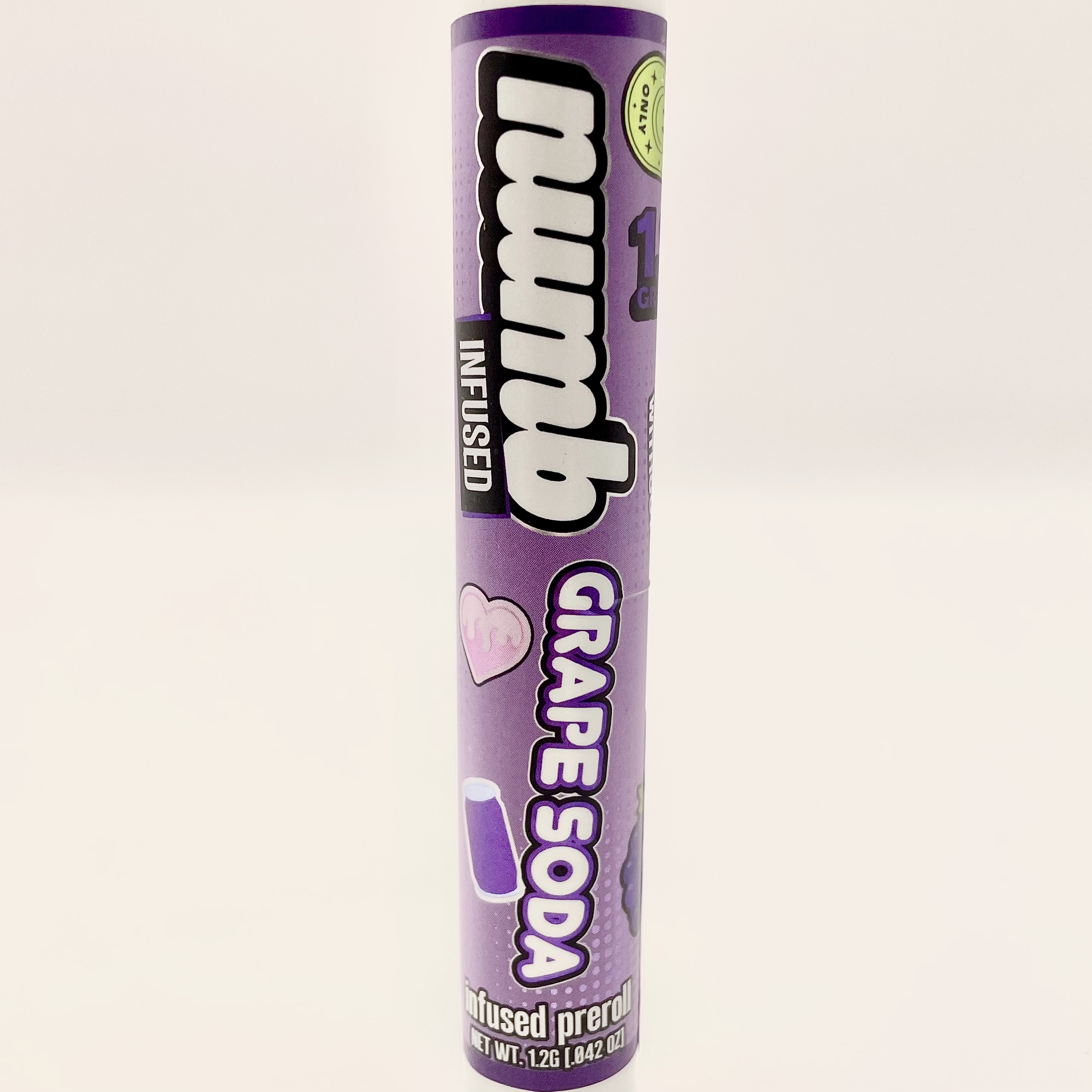Photograph of product: NUMB | GRAPE SODA | INFUSED | PRE ROLL