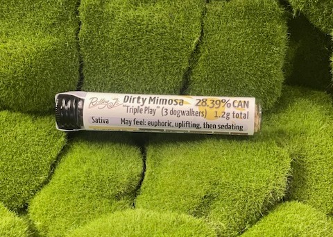 Photograph of product: Pre Roll 3 Pack | Dirty Mimosa | Rolling J's Farm