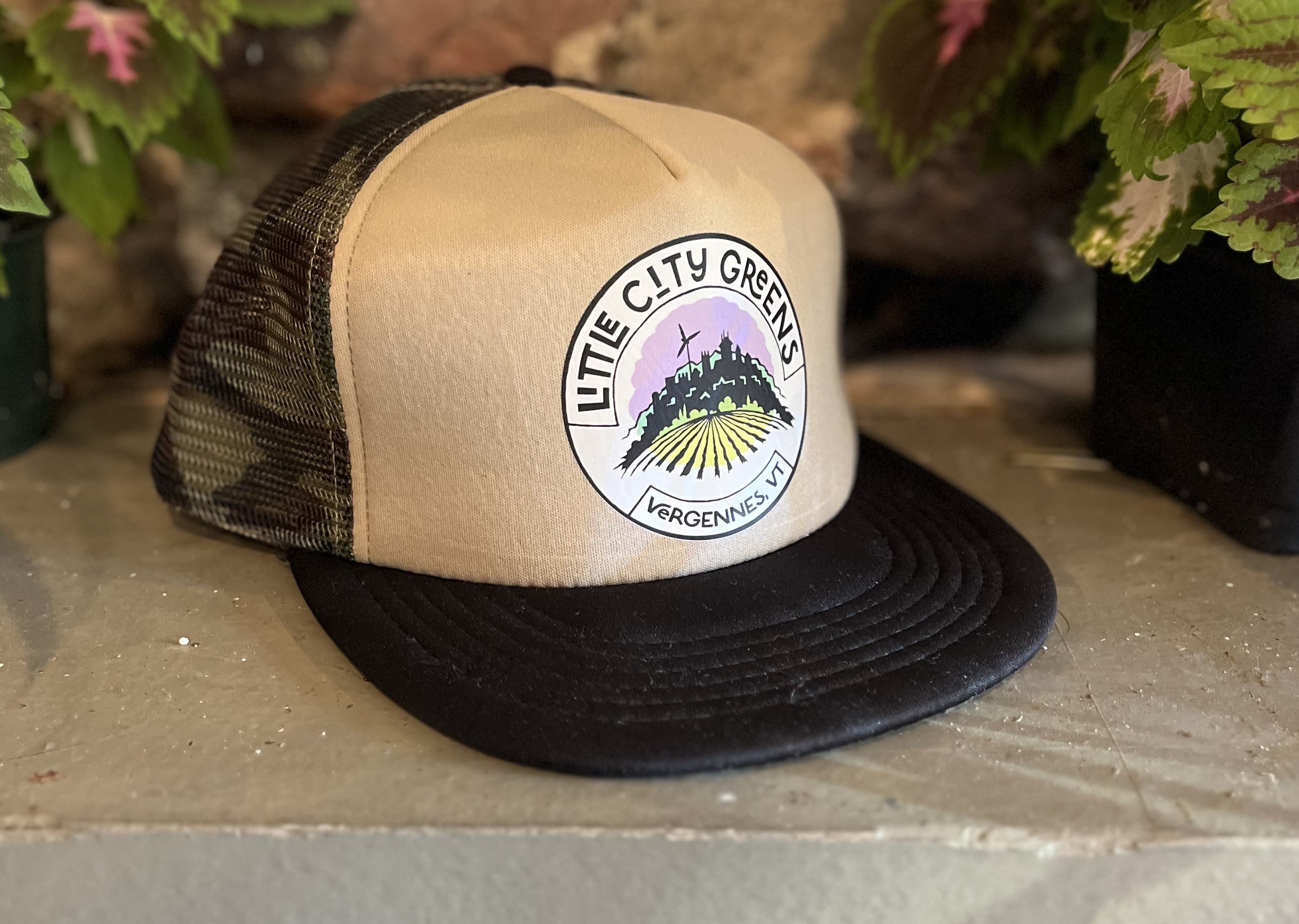 Photograph of product: LCG Logo Trucker Hat - Camo