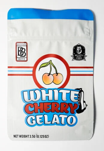 Photograph of product: Backpack Boyz - Prepack 8th - White Cherry Gelato - 3.5g