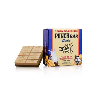 Photograph of product: PEANUT BUTTER MILK CHOCOLATE | 100MG PUNCHBAR COMBO