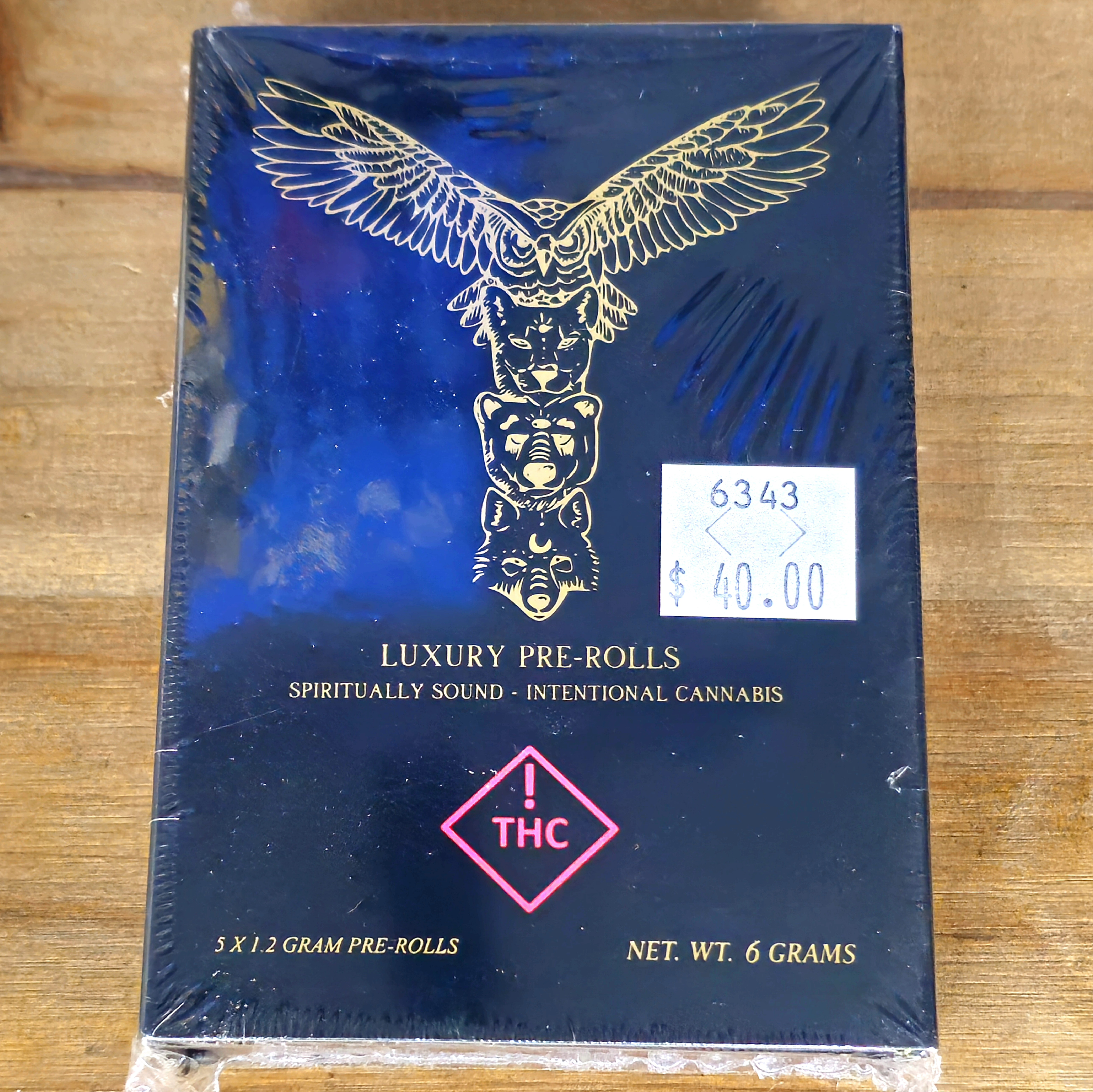 Photograph of product: Espiritu Luxury Pre-Rolls 5 Pack | Mule Fuel | 6g | 6332
