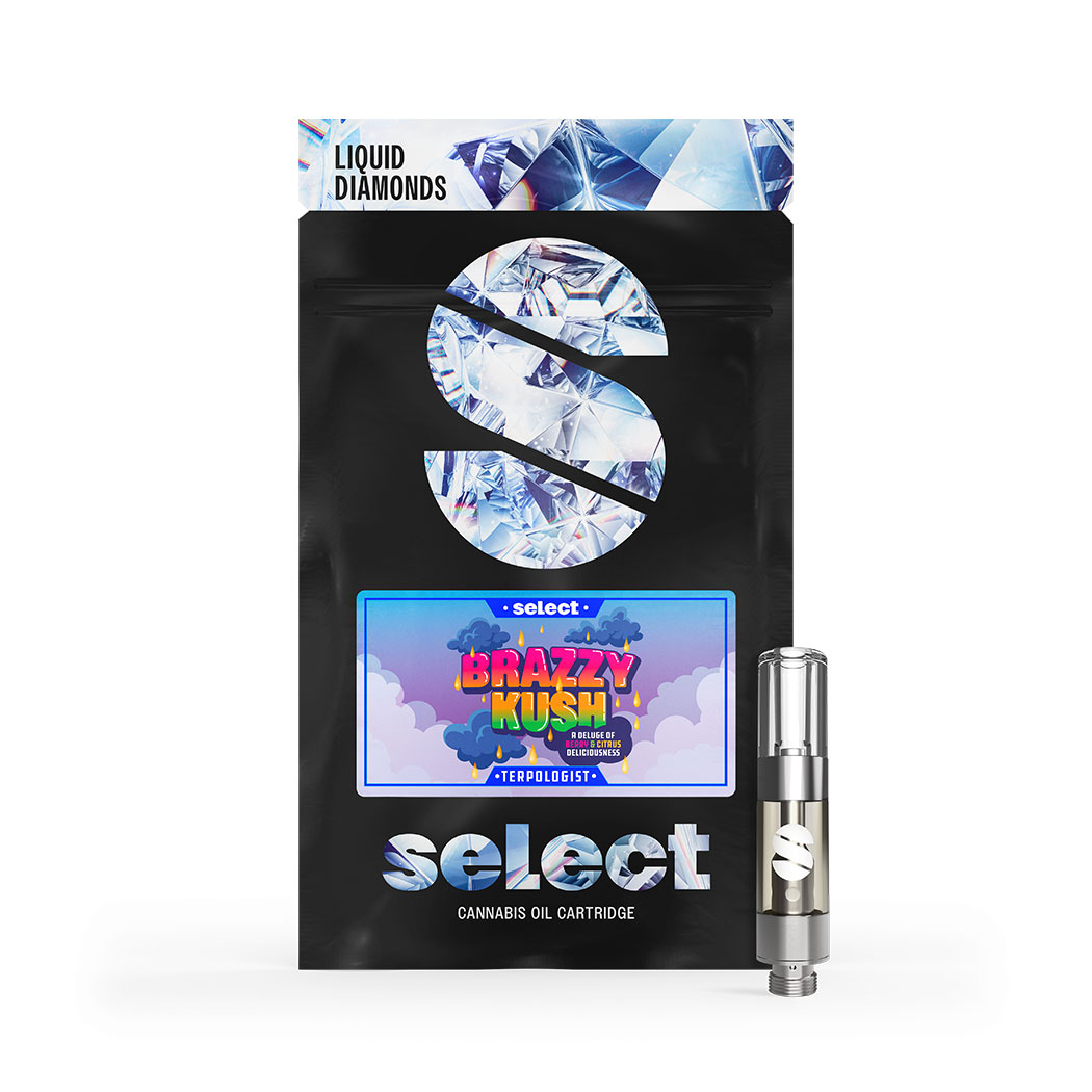 Photograph of product: Brazzy Kush Liquid Diamonds Cartridge | 1g