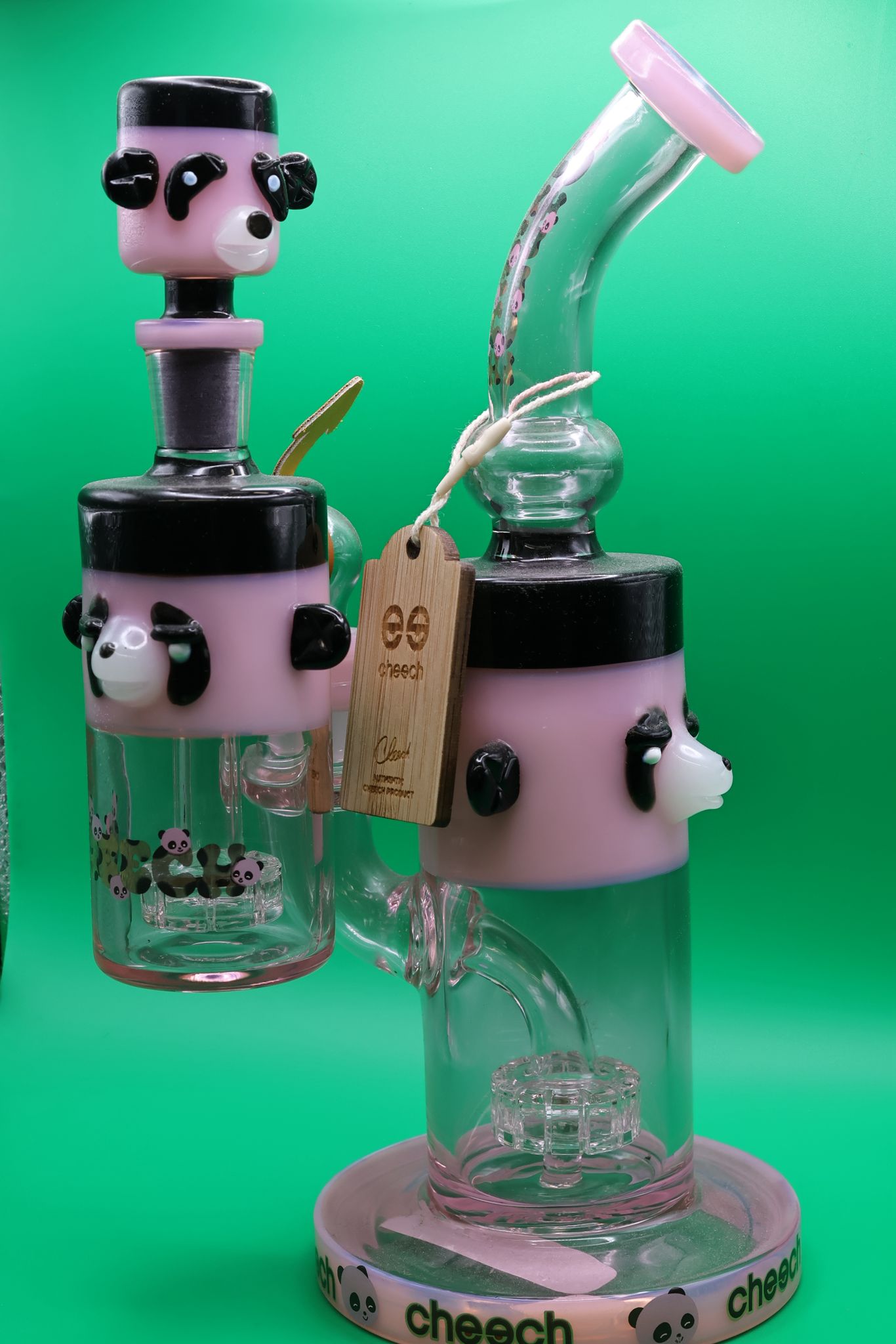 Photograph of product: Northstar Cheech Glass Panda Rig Pink