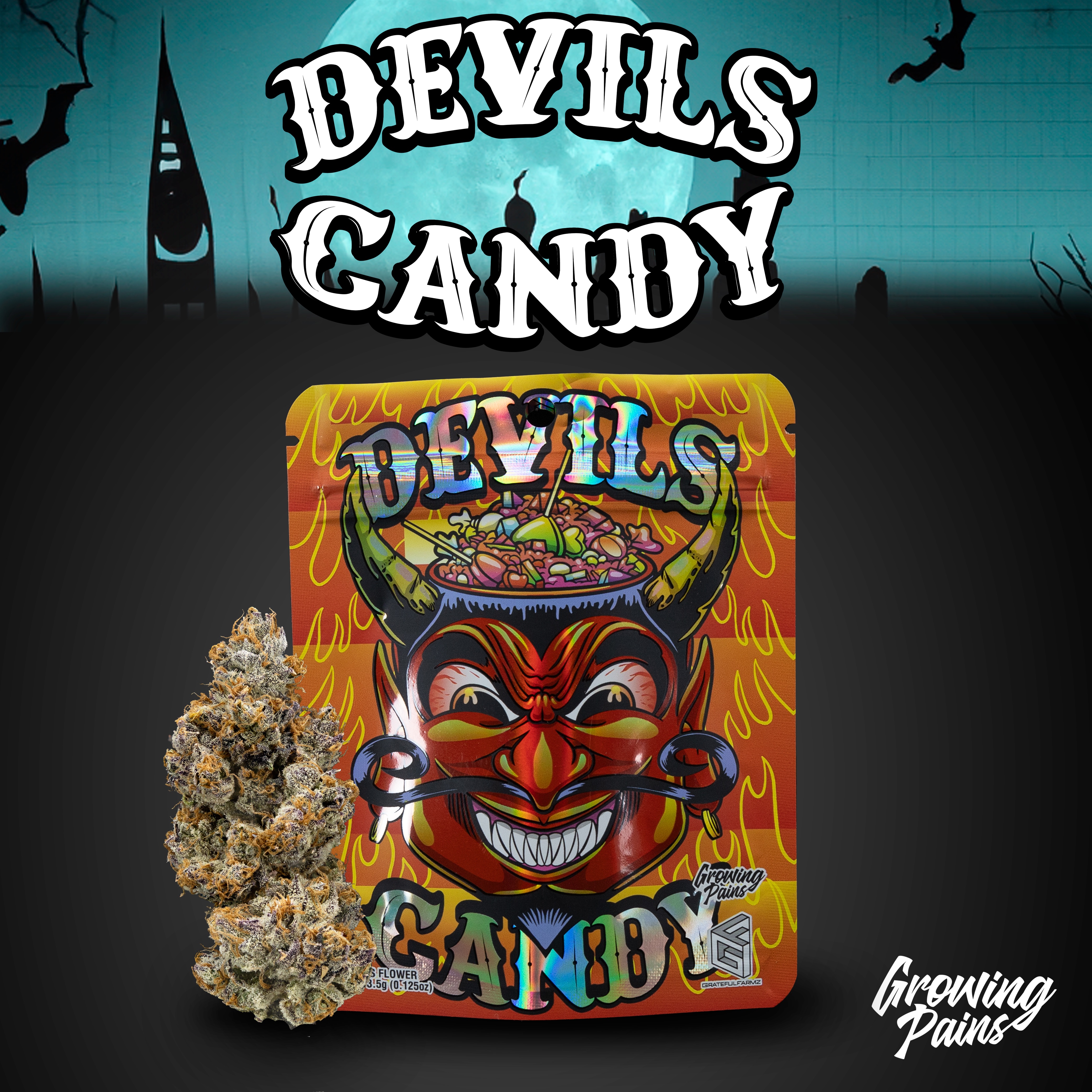 Photograph of product: Growing Pains - 14g Prepack - Devils Candy