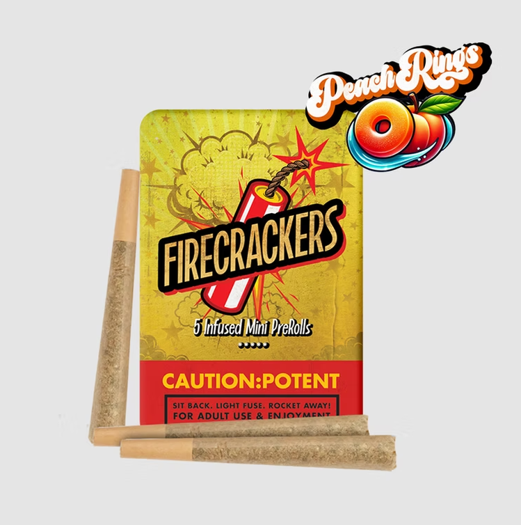 Photograph of product: Peach Rings - 5pk - Infused
