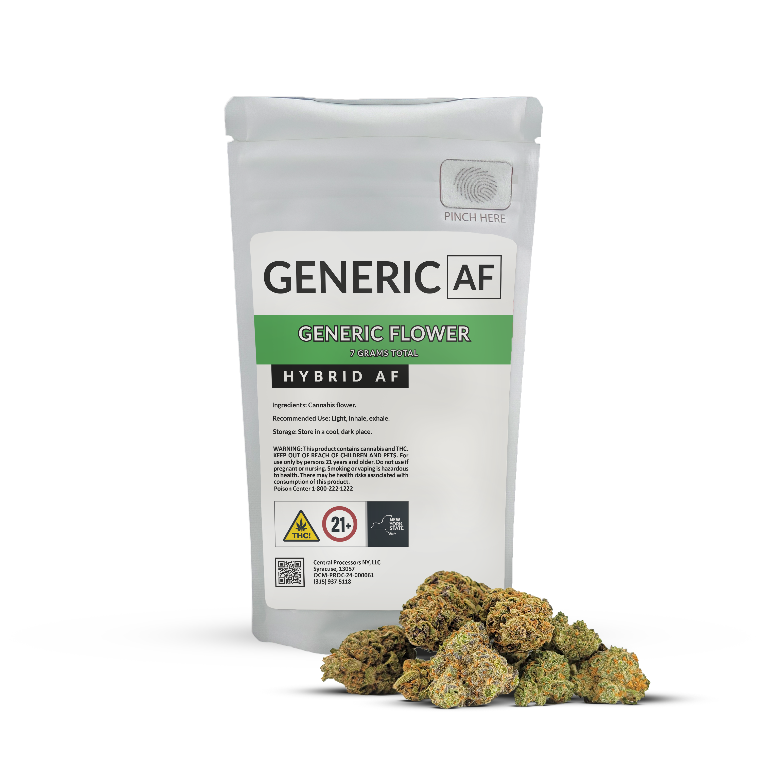 Photograph of Product: Genaric AF Flower - Orange Juice - 7g
