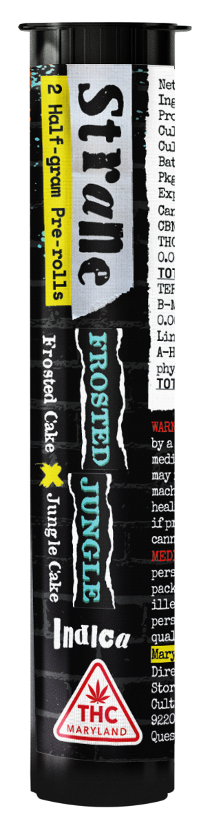 Photograph of product: Frosted Jungle Pre-Rolls 0.5g 2 Pack | 1g