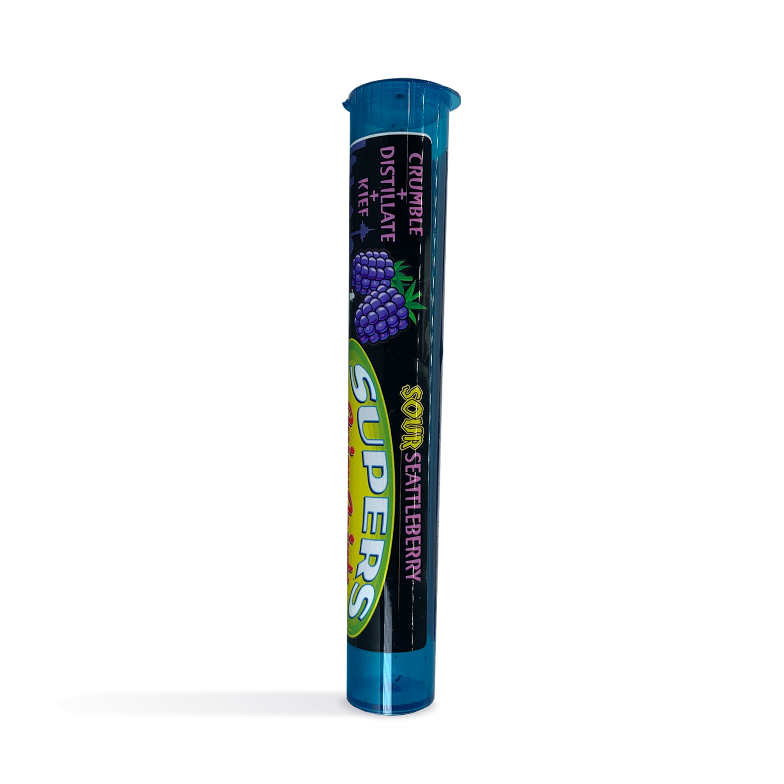 Photograph of product: Sour Seattle Berry Supers Infused Pre-Roll | 1g