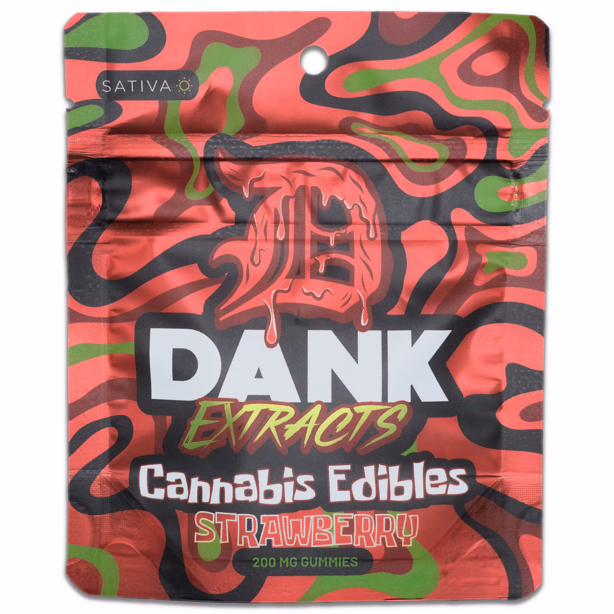 Photograph of product: Dank Extracts-Strawberry 200mg Gummies