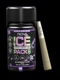 Photograph of product: Blueberry Kush Triple Infused Preroll Pack | .5g x 5