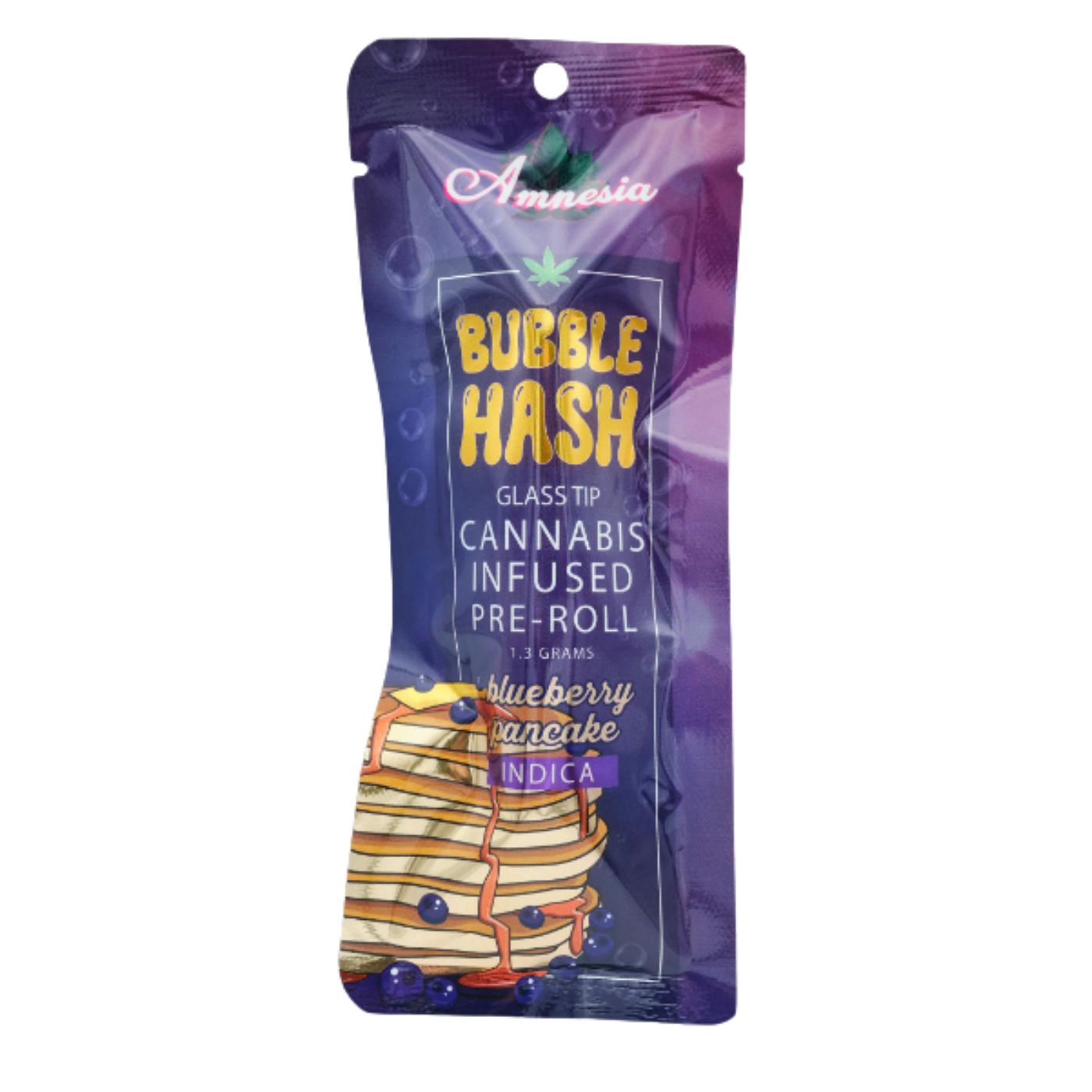 Photograph of product: Amnesia - Blueberry Pancakes 1.3g Bubble au chocolat Infused PR