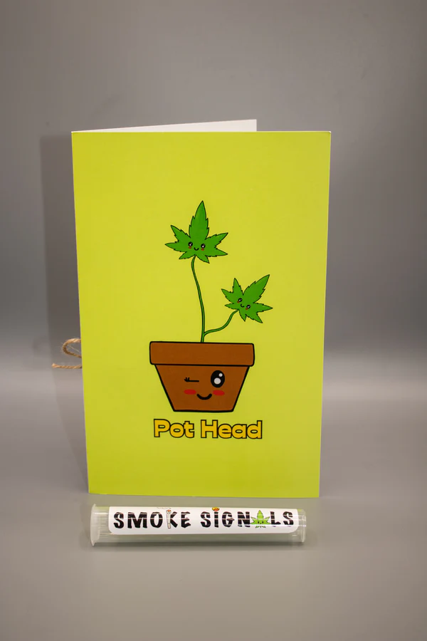 Photograph of product: Greeting Card with Doob Tube - Pot Head Card (Any Occasion)