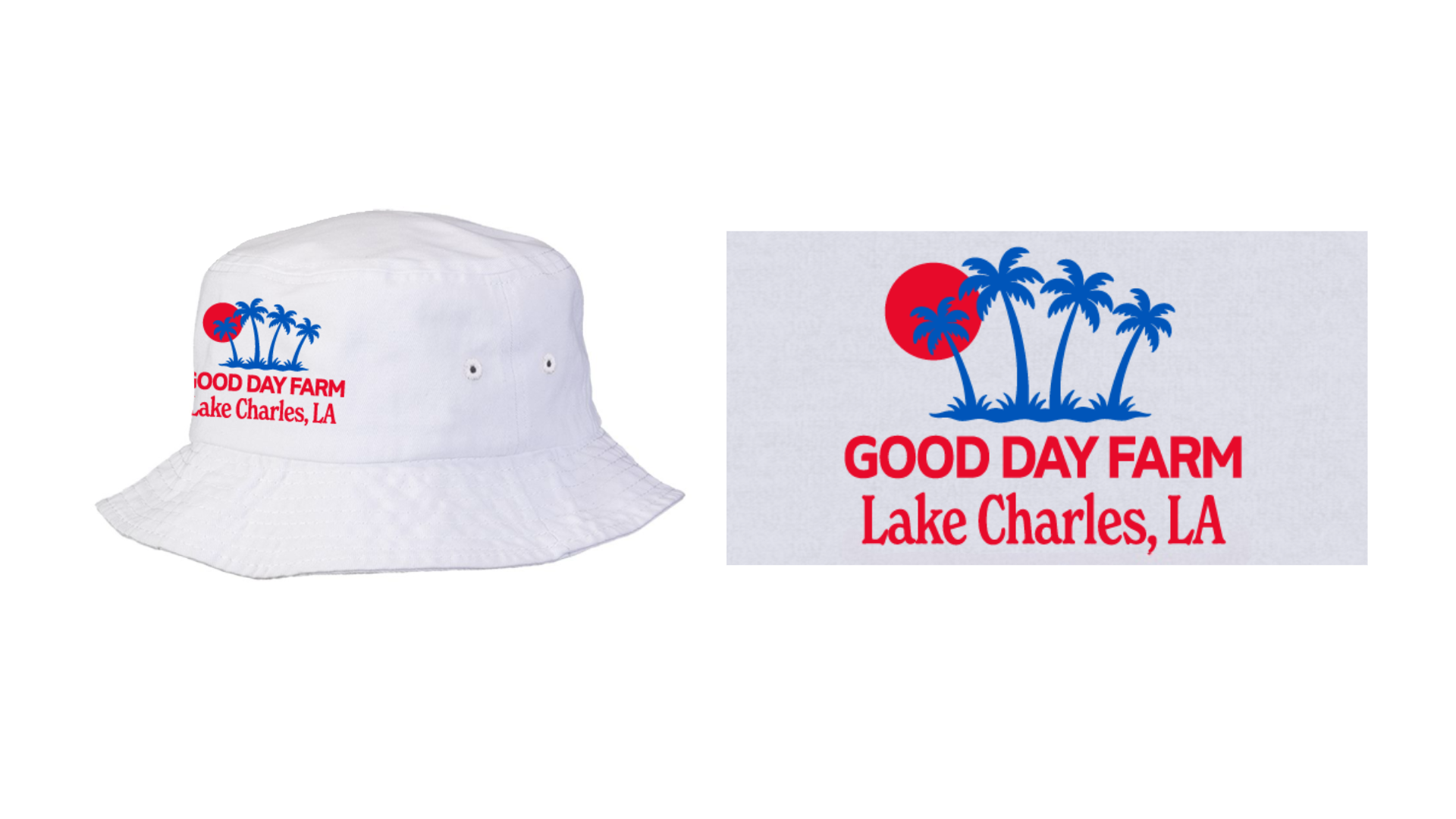Photograph of product: GDF: Apparel | Lake Charles Summer Bucket Hat | White