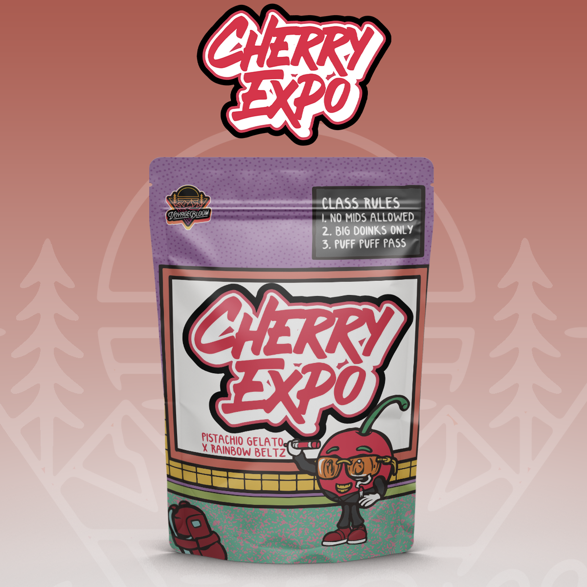 Photograph of product: Voyage Bloom | Cherry Expo Pre-Pack Flower - 3.5g