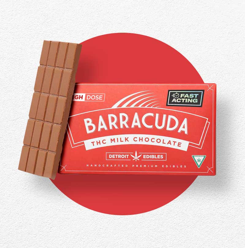 Photograph of product: DETROIT EDIBLES | BARRACUDA BAR | 200 MG | MILK CHOCOLATE CHURRO
