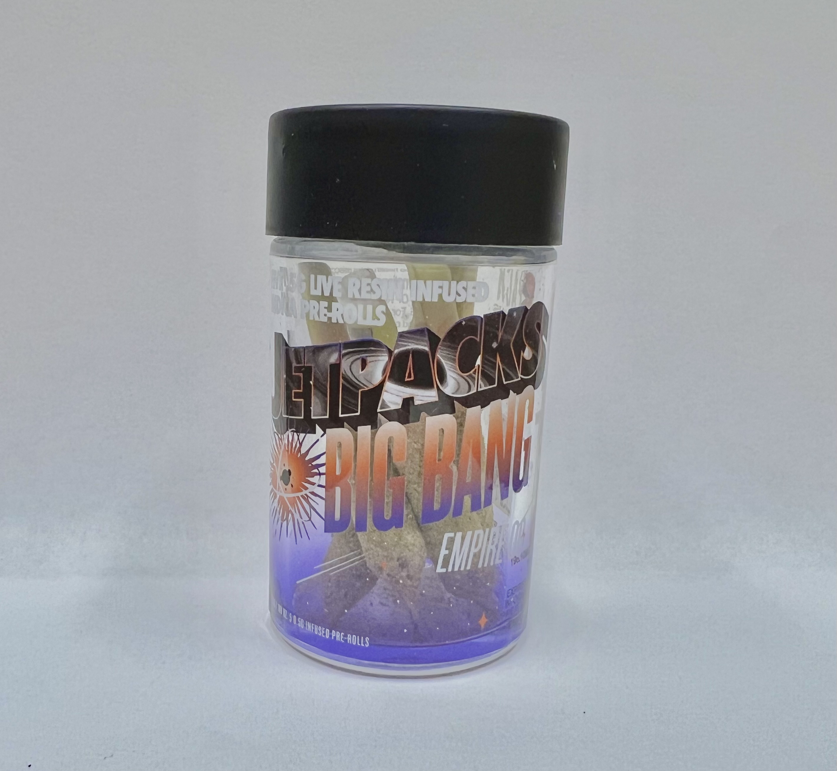 Photograph of product: Jetpacks Big Bang Infused PreRolls 5pk - Empire OG