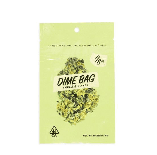 Photograph of product: Dime Bag - Grape Gas (Oui'd) Flower - 3.5g