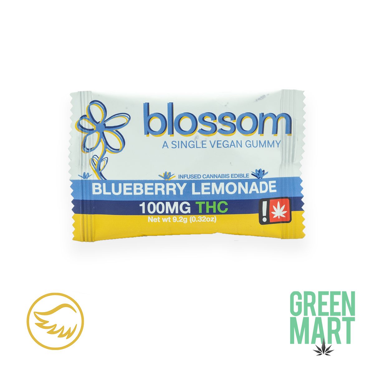 Photograph of Product: !*Gummy - 100mg THC Blossom - Strawberry - GREEN LEAF SPECIAL