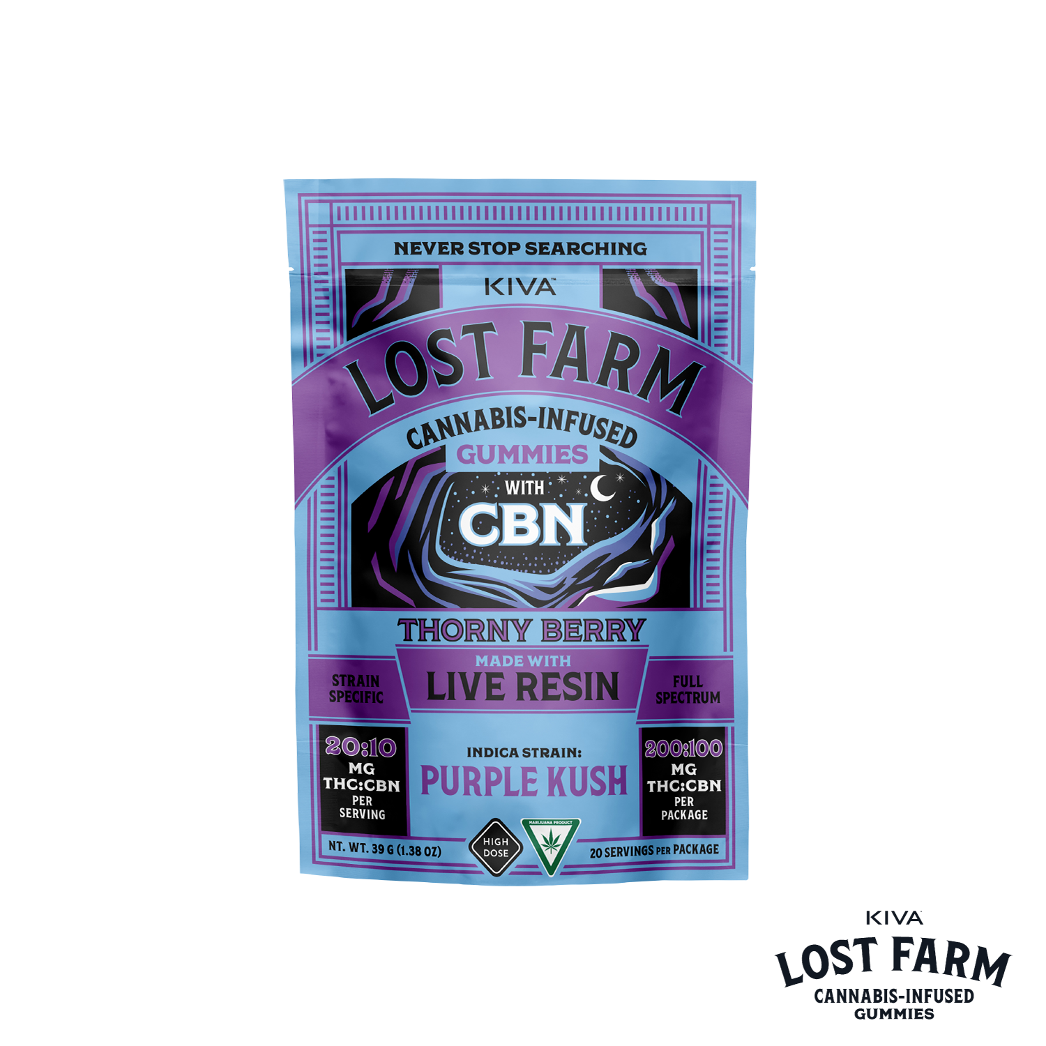 Photograph of product: Thorny Berry Live Resin Infused Gummies | 200mg