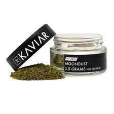 Photograph of product: Infused Flower - Kaviar - Blueberry Diesel Moon Dust Infused Shake (S) - 3.5g