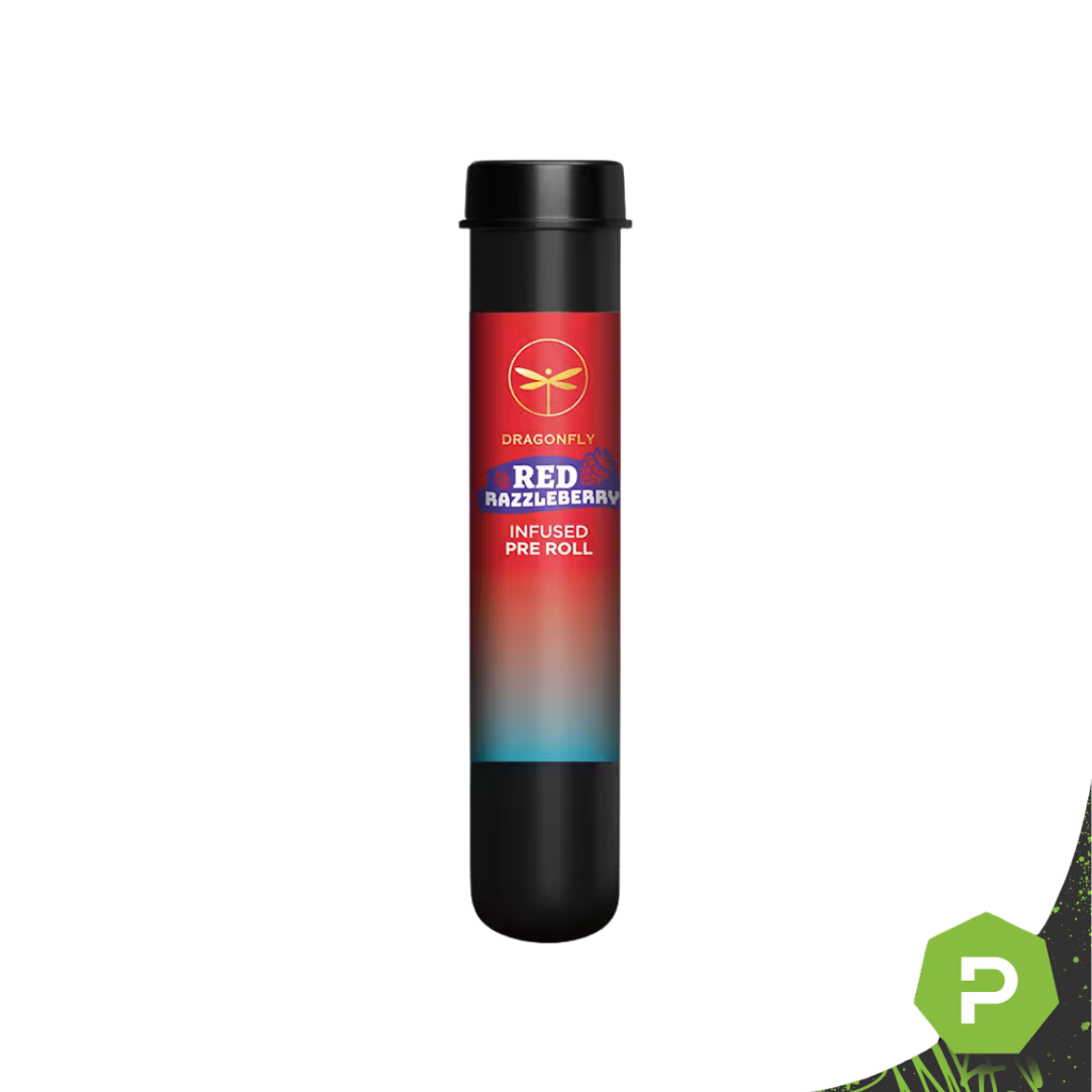 Photograph of product: Dragonfly Infused Pre-Roll | Red Razzleberry