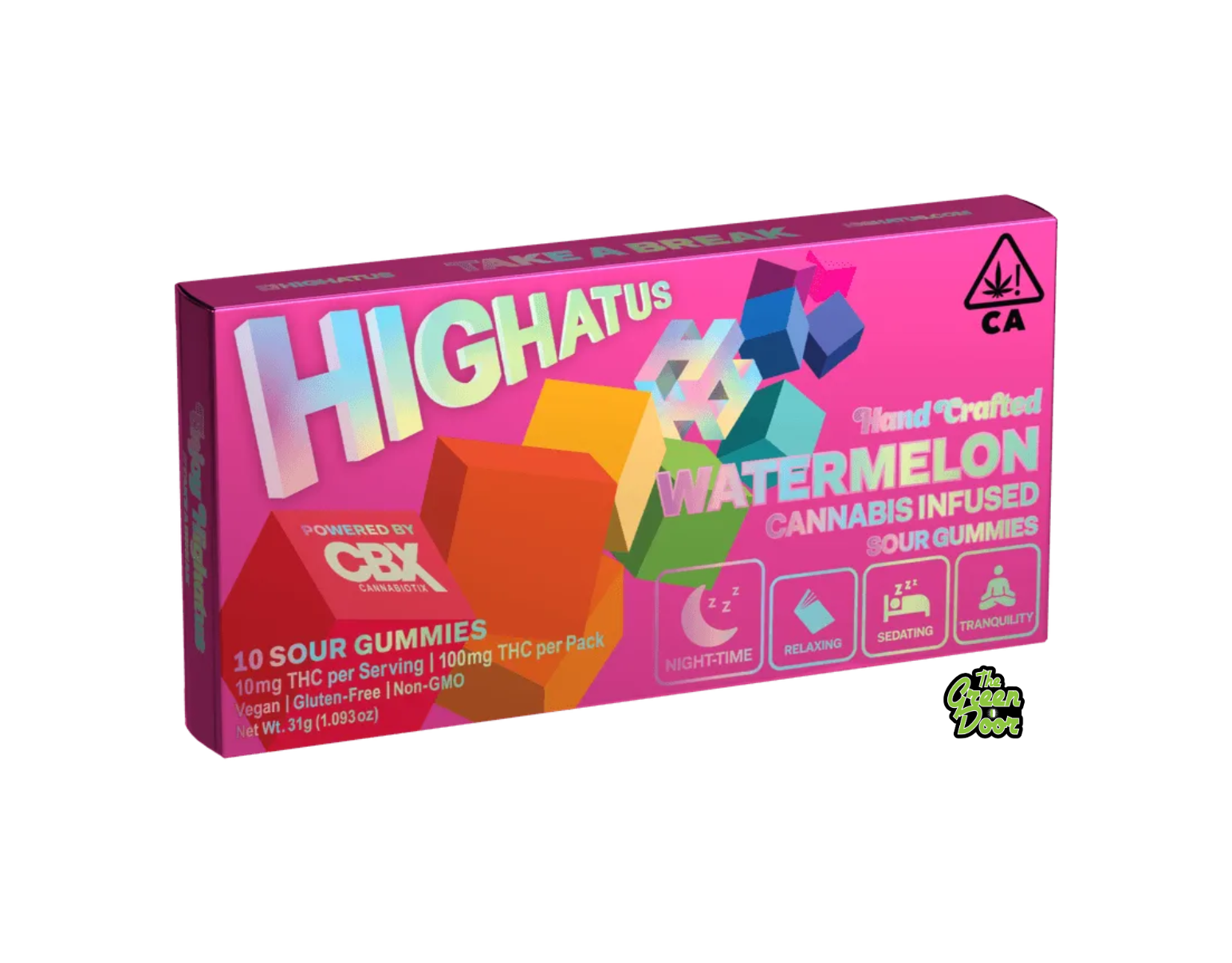 Photograph of product: HIGHATUS - Watermelon - 10PK - 100MG
