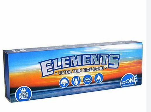 Photograph of product: Elements Rolling Papers Ultra Thin - King Size | 200 Points