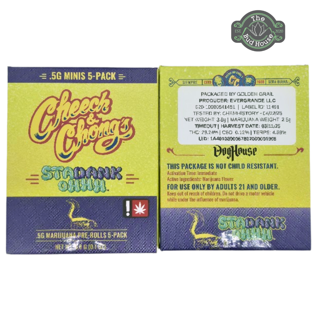 Photograph of product: Cheech & Chong 5pk TIMEOUT 0.5g Pre-Rolls