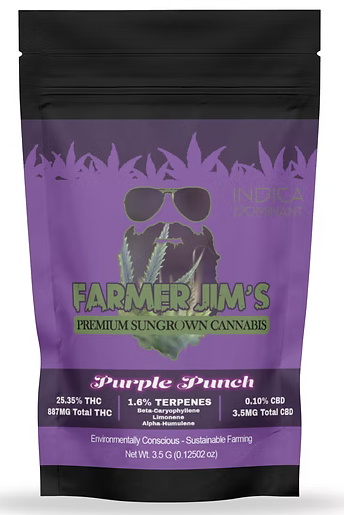 Photograph of product: Farmer Jim: Purple Punch - 3.5g