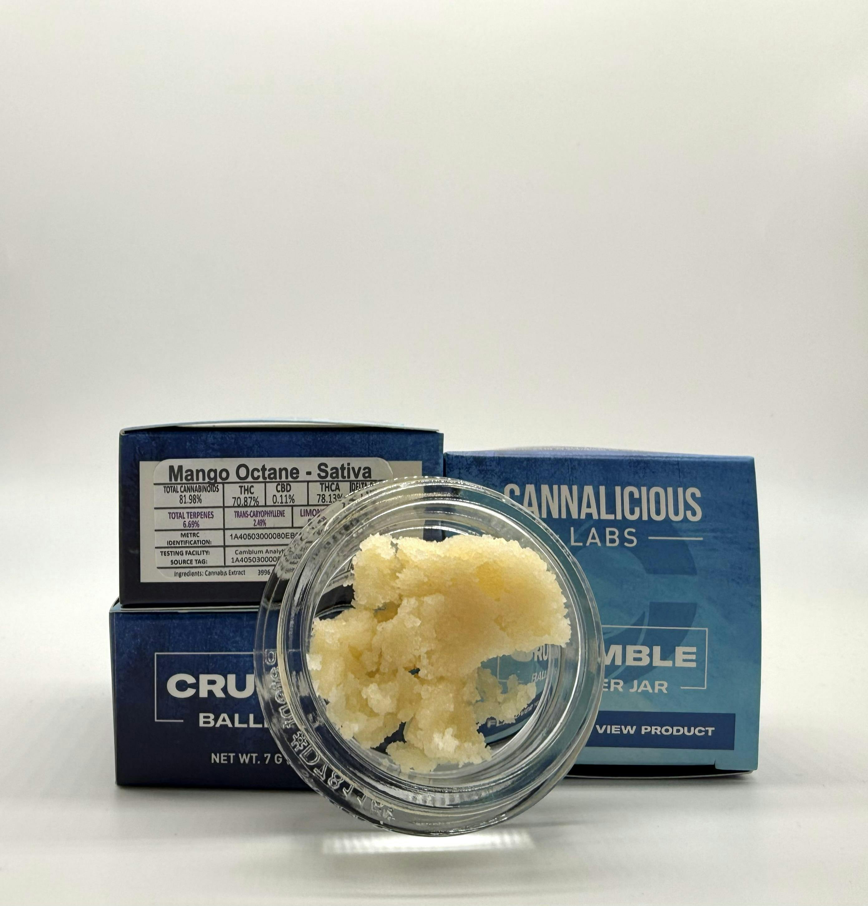 Photograph of product: Cannalicious - Baller Jar - Mango Octane