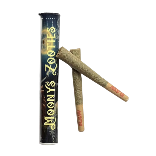 Photograph of product: Moony's Zooties | Preroll | 2pk | Hybrid | Cake Mintz