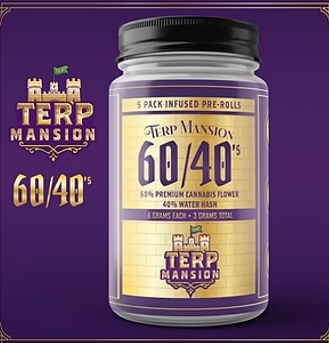Photograph of product: 60/40 Blueberry Wafflez 3g/ 5pk,