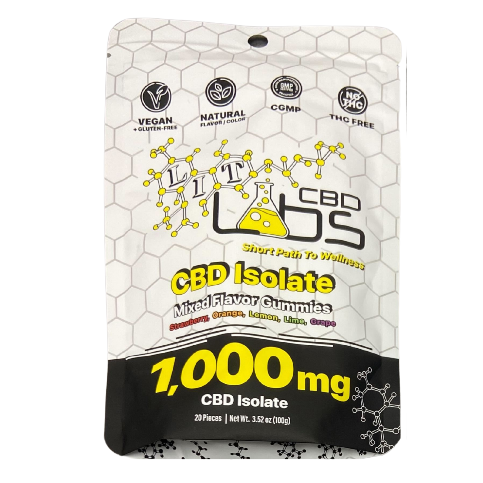 Photograph of product: LIT LABS | CBD | Gummies | Mixed Flavor