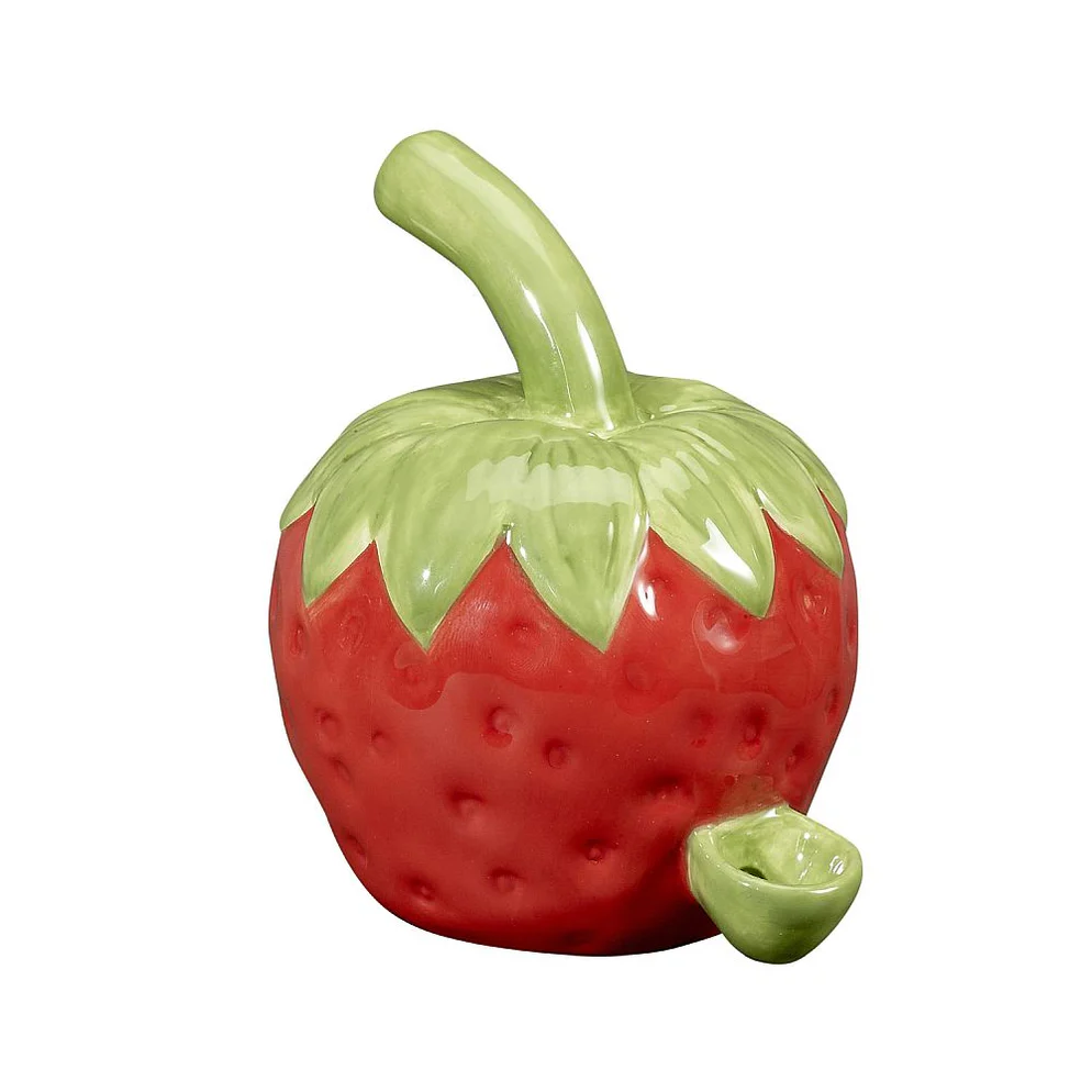 Photograph of product: Glass | Strawberry Hand Pipe | MERCH