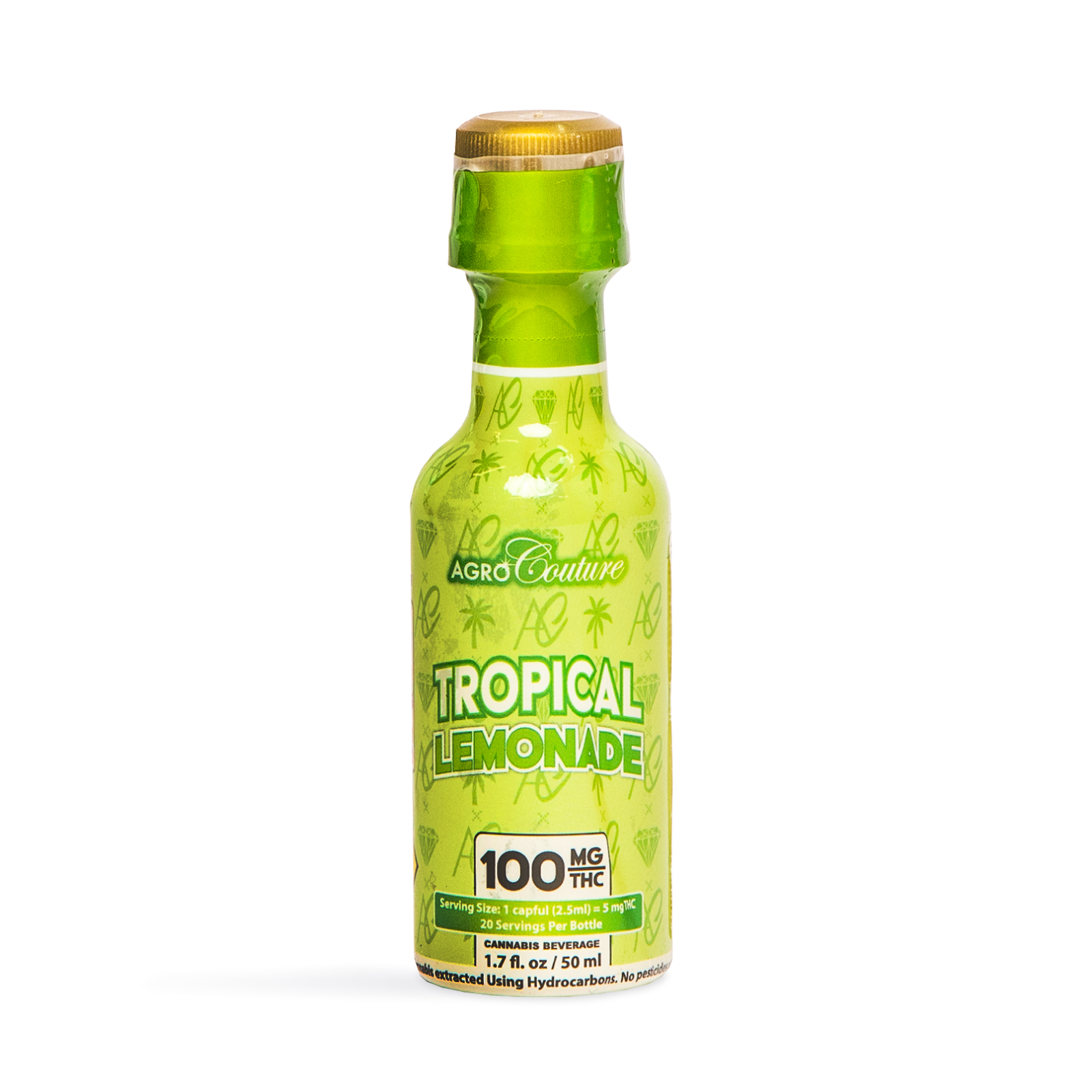 Photograph of product: Agro Couture - Tropical Lemonade 1;1 CBD - 100mg Liquid Edible - 1.7oz