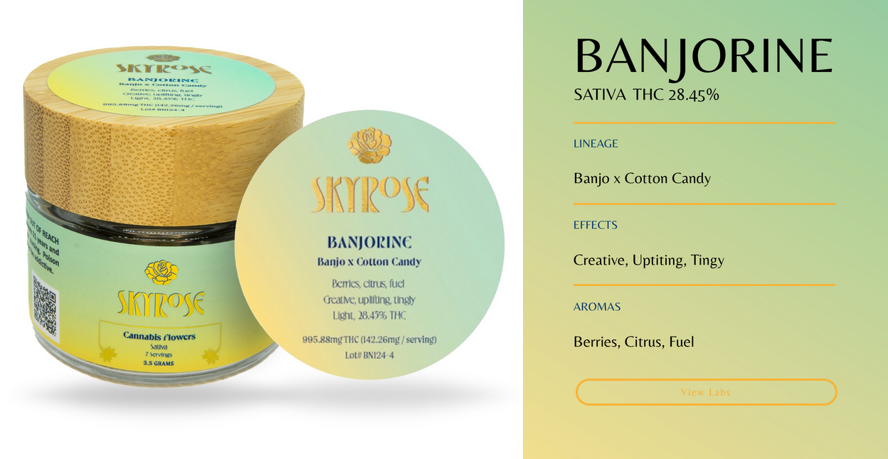 Photograph of Product: SkyRose - Banjorine - Flower - 3.5g