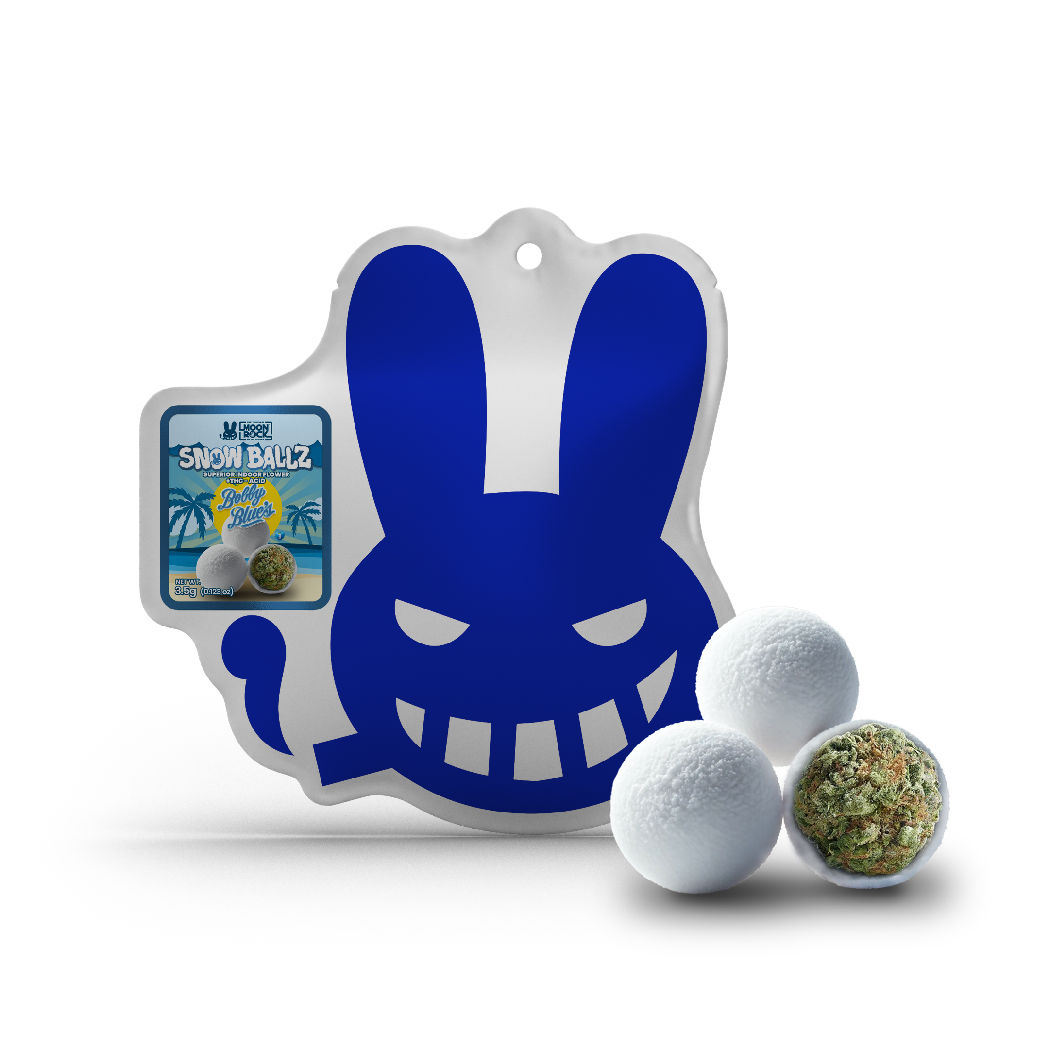 Photograph of product: Dr. Zodiak's Moonrock Snowballz - Wedding Cake - 3.5g