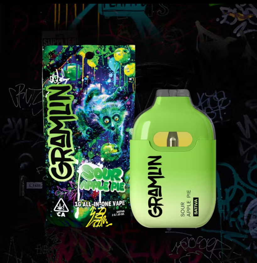 Photograph of product: GRAMLIN - AIO - Sour Apple Pie - 1G