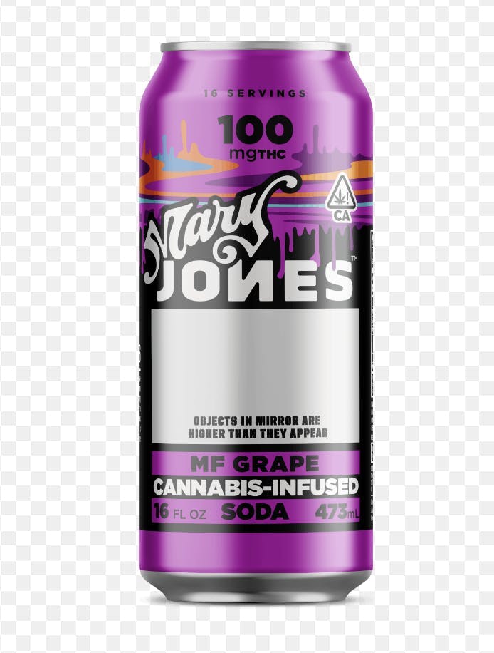 Photograph of product: Mary Jones - 100MG - Grape - 16 oz