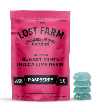 Photograph of product: LOST FARM - Raspberry Sunset Mintz Live Resin [I]