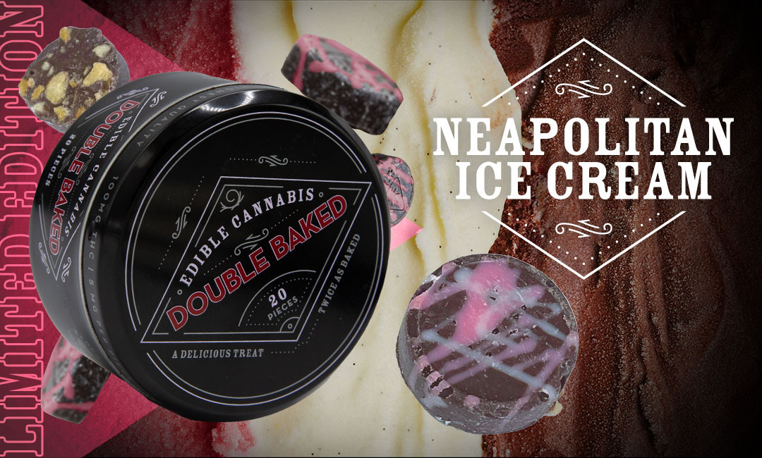 Photograph of product: Neapolitan Ice Cream Chocolate 100mg (20Pk) (H)