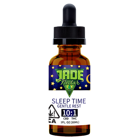 Photograph of product: Jade Nectar Sleep Time Tincture 10:1 CBD:TH-oui