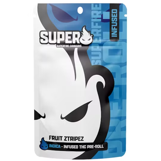 Photograph of product: Superfire Fruit Ztripez Infused Preroll Rec