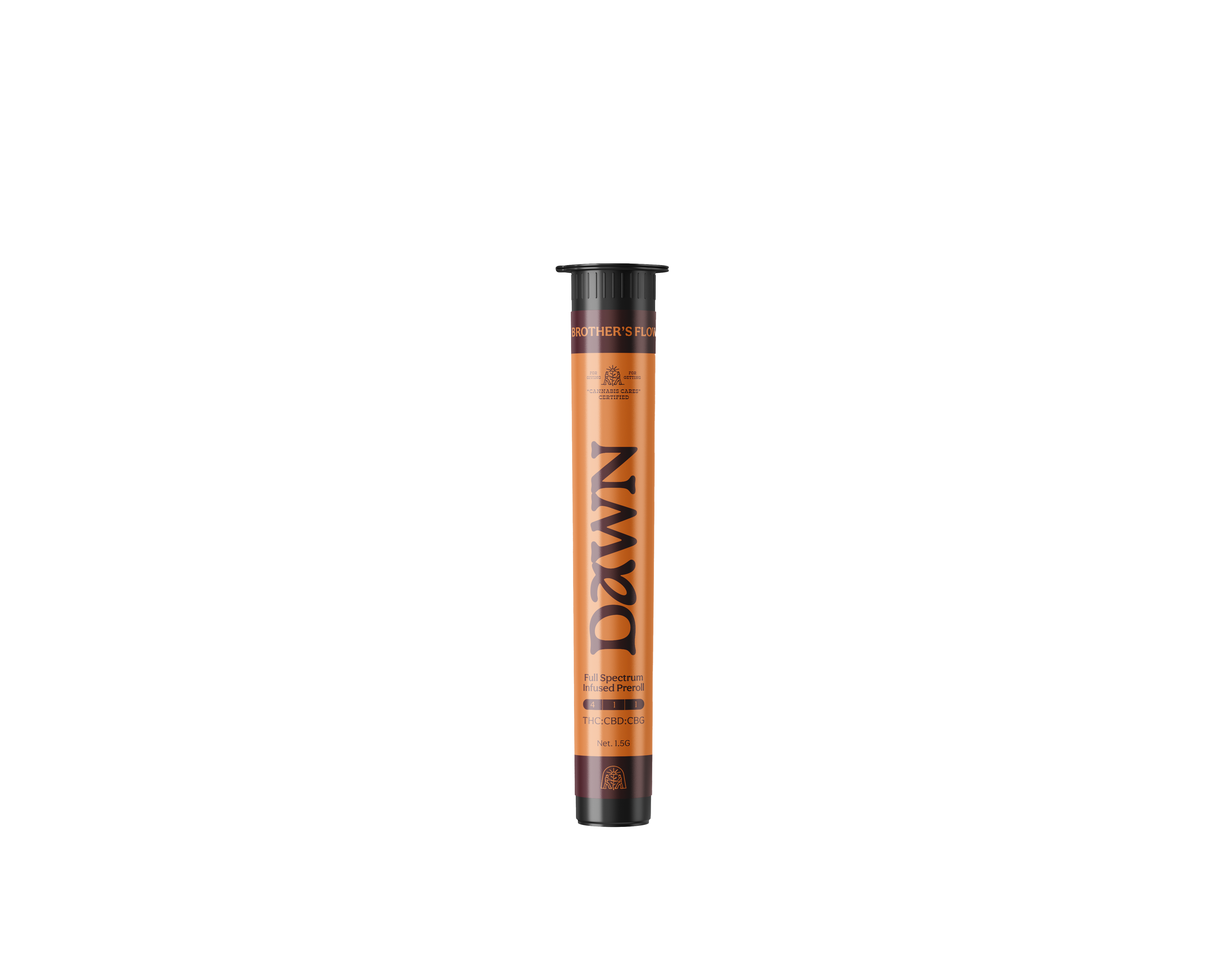 Photograph of product: Dawn Infused 1.5 gram Preroll - REC/MED