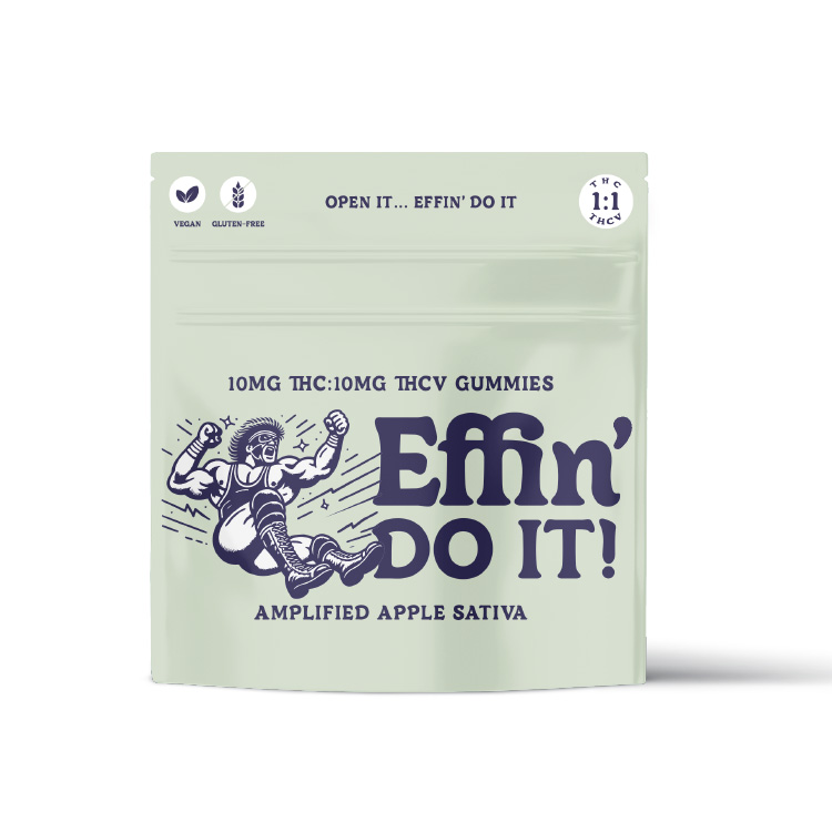 Photograph of product: Effin - Do It! Amplified Apple 1:1 TH-oui:TH-ouiVGummies-100mg